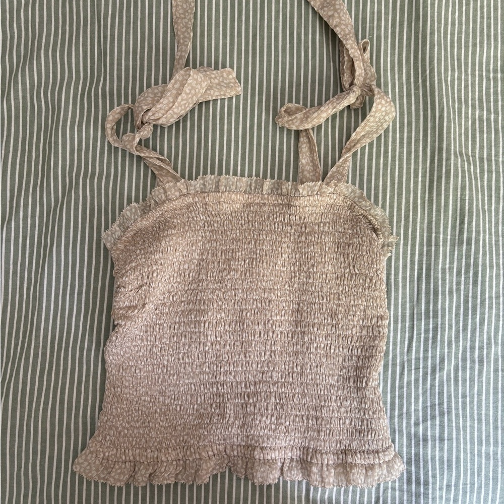 Women's Beige Abercrombie&Fitch Top